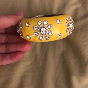 Yellow crystal bangle